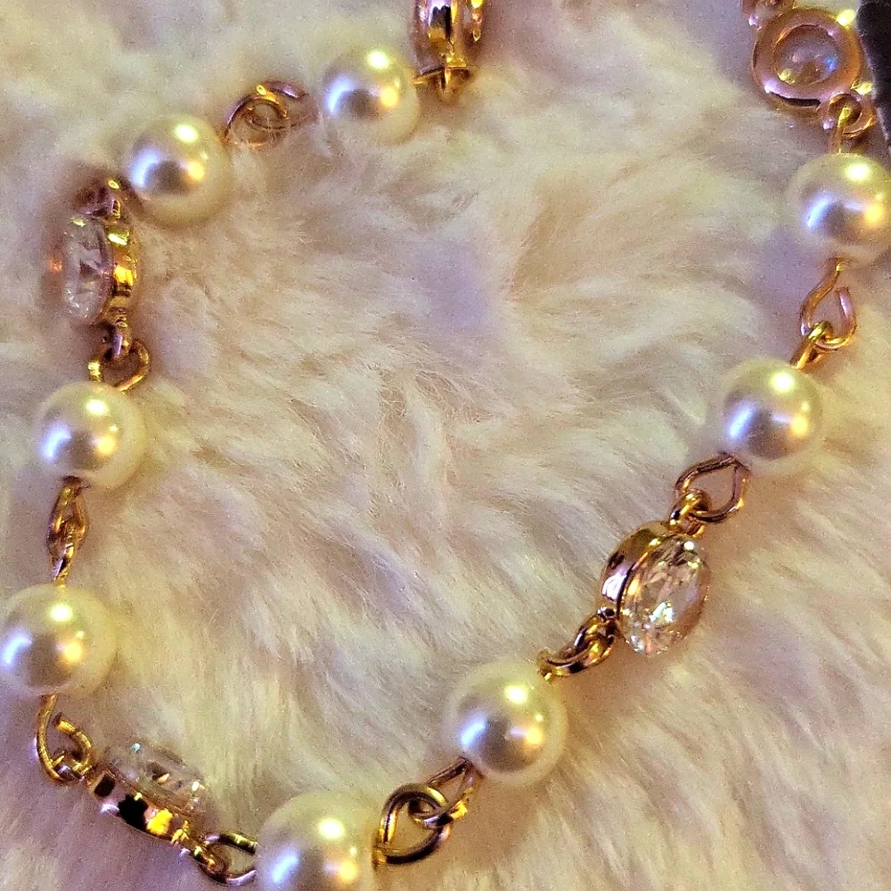 Anne Klein Gold and Pearl Bracelet - Picture 5 of 5